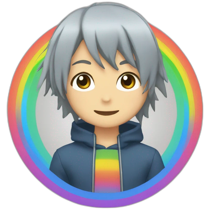 Arc en ciel animé emoji