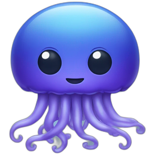 Meduse bleu violet emoji