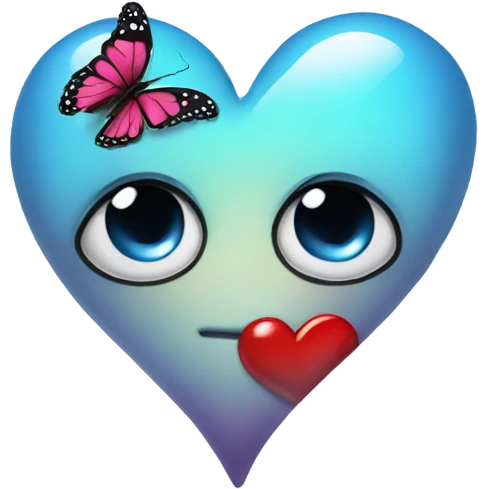 broken heart with butterfly emoji