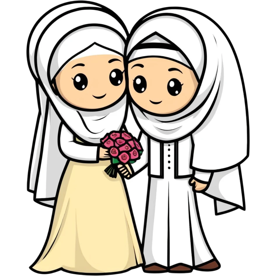 Muslim wedding emoji