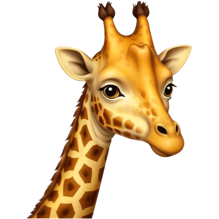 giraffe portrait emoji