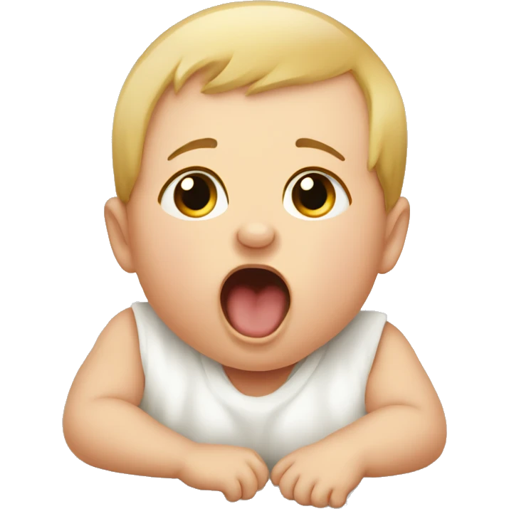 yawning baby emoji