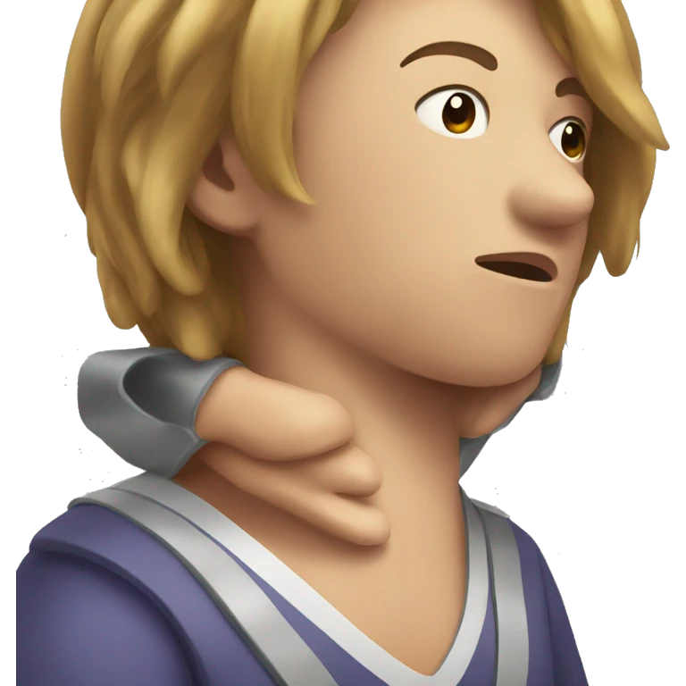 Neck hurt emoji