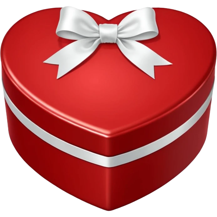 valentines day heart shaped box of chocolates emoji