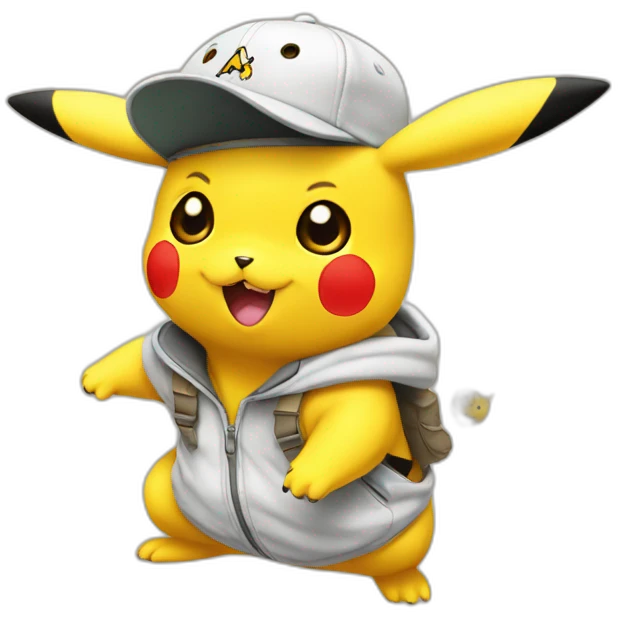 pikachu con gorra emoji