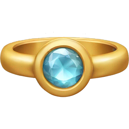 single stone ring emoji