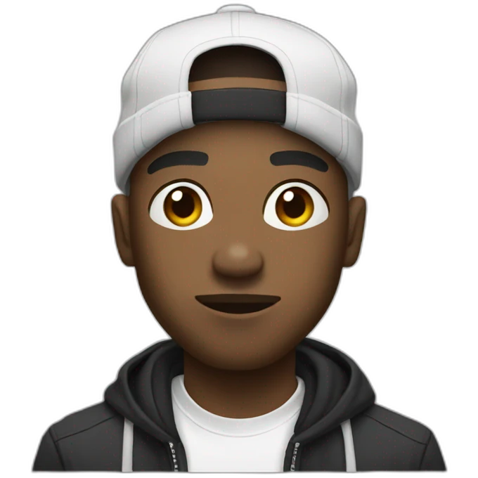rappers white emoji