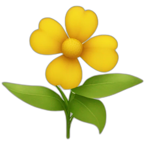 Yallow flower emoji