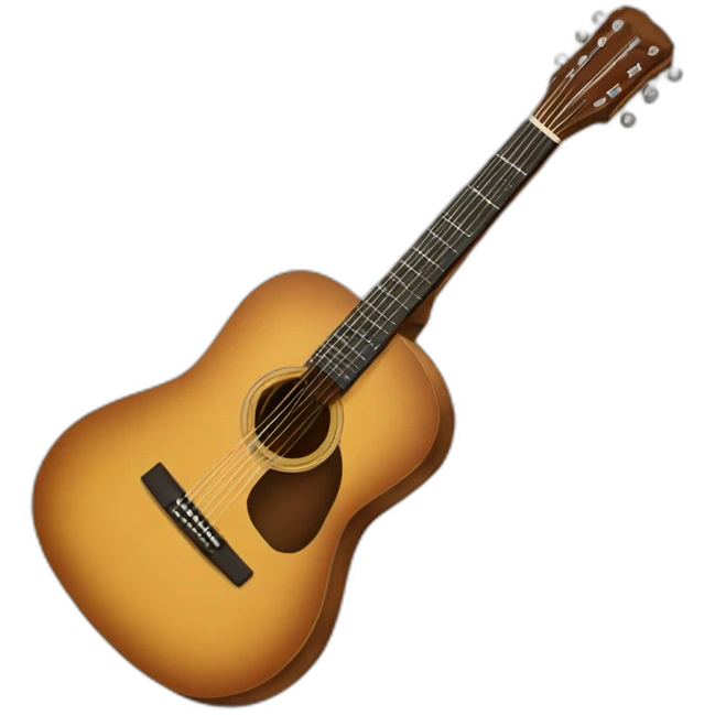 Guitare acoustique emoji