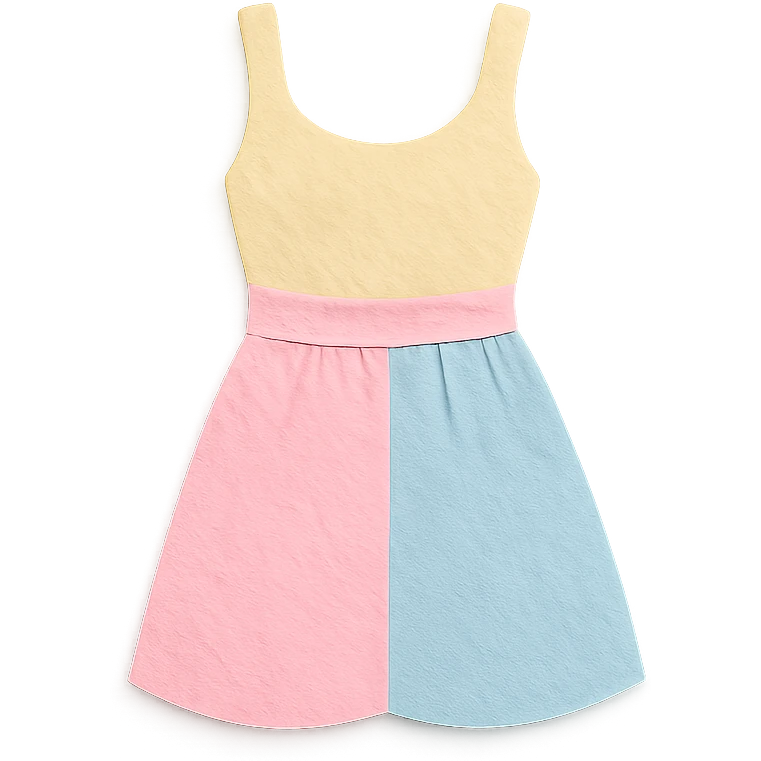 pastel-colored sundress emoji