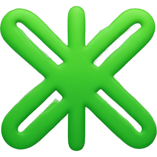A green ‘plus’ sign emoji