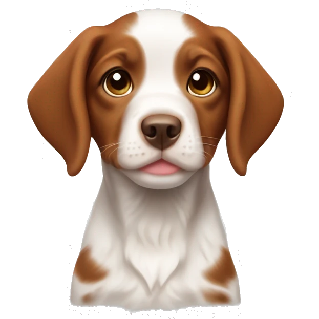 Brittany spaniel puppy emoji