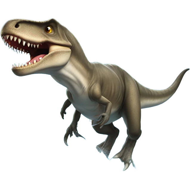 T. rex riding a shark  emoji
