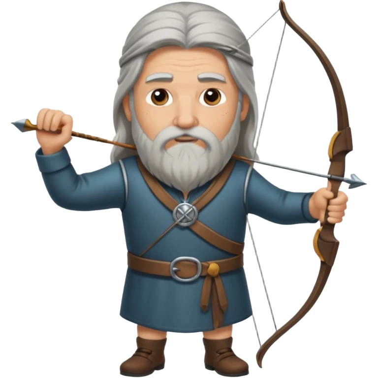 old aged archer dont wear him dress, he should be in long hair , long beard emoji