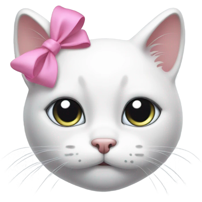Hello kitty with a bow  emoji