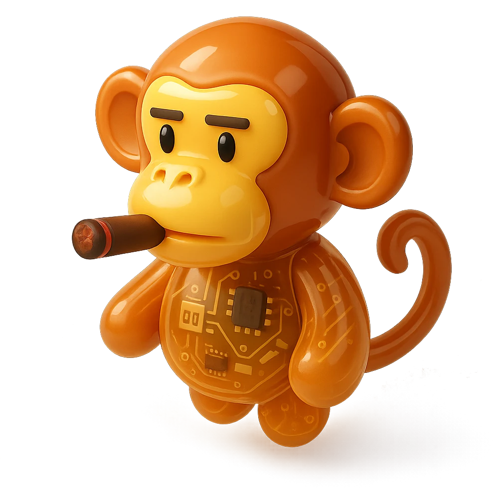 monkey with cigar emoji