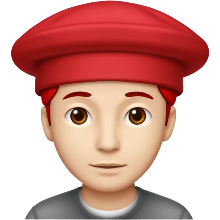 Man wearing red hat that says MASA emoji