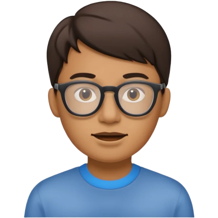 Mute Face but with a wide jaw and wearing glasses emoji