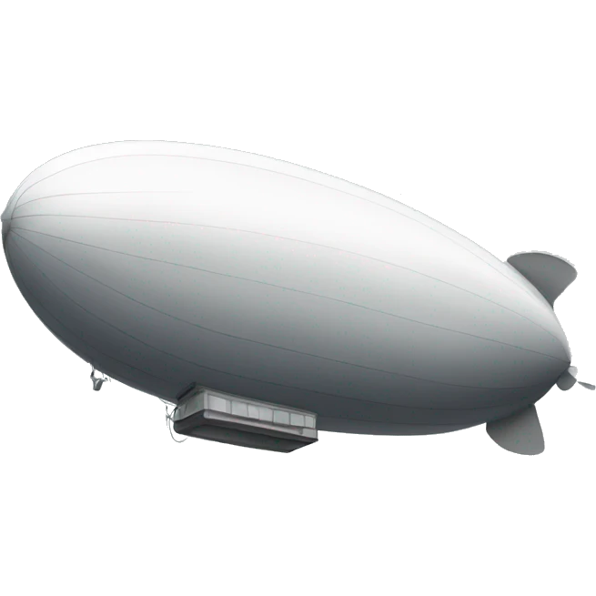 drawing of a blimp emoji