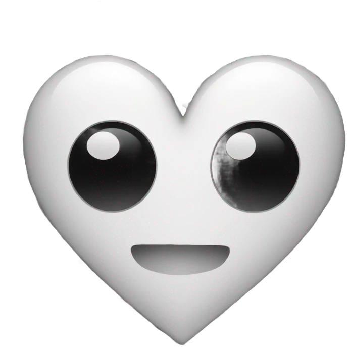 Black and white spotted heart emoji