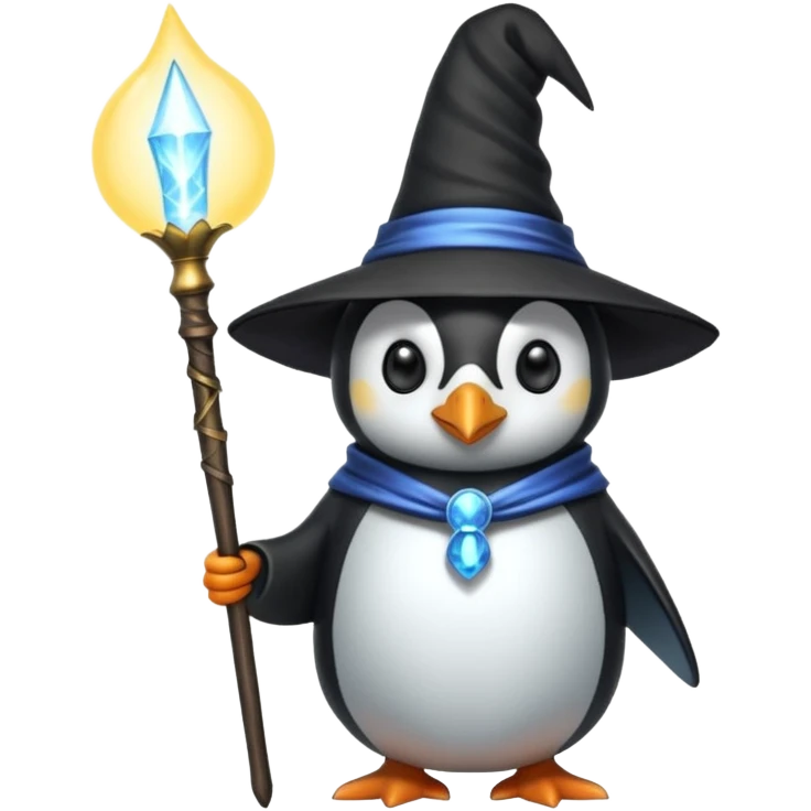 Penguin Wizard emoji