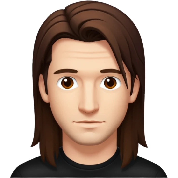 JC Chasez with long brown hair emoji