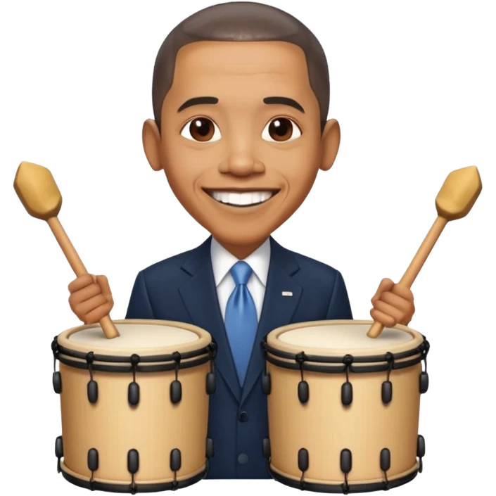 Obama drummer emoji