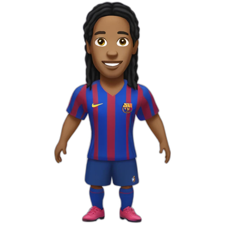Ronaldinho wearing a dress emoji