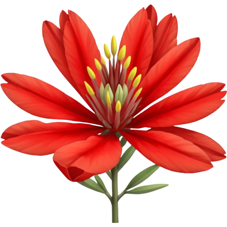Indian paint brush flower emoji