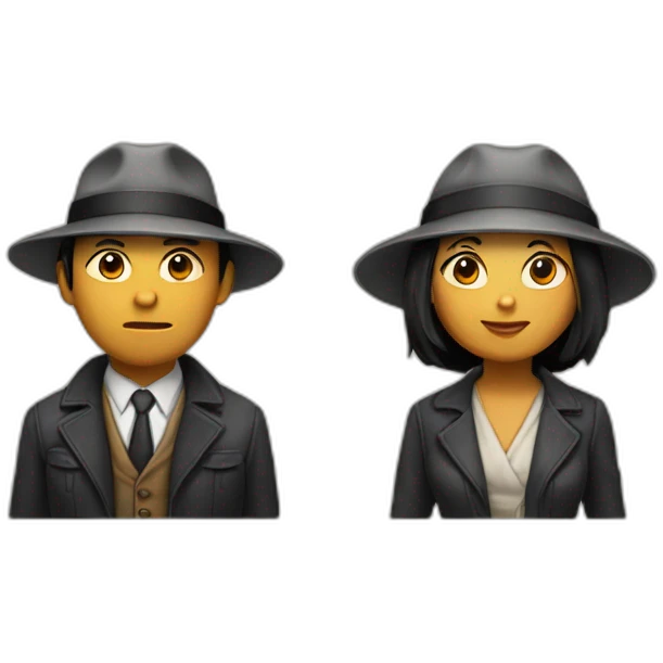 asian bonnie and indian clyde emoji