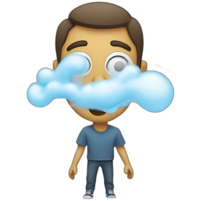blowing air emoji
