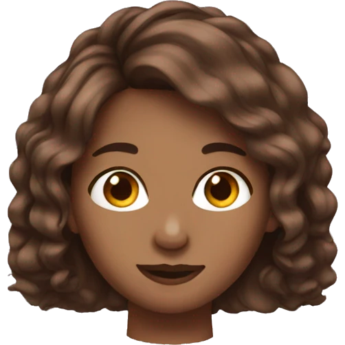 Sisters brown hair emoji