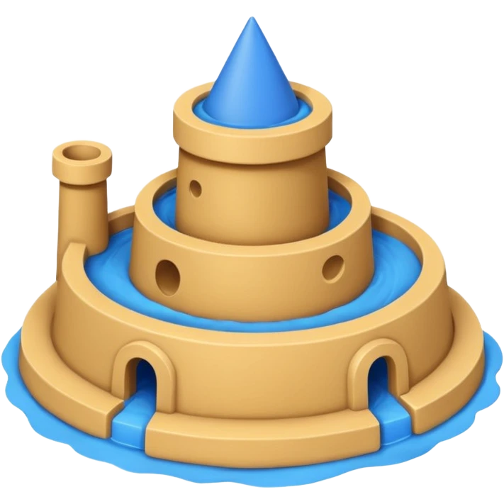 sandcastle mold emoji