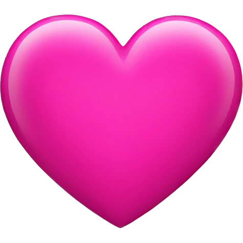 Hot pink heart emoji