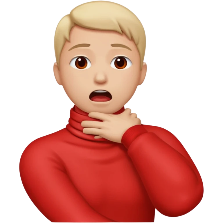Choking around the neck emoji