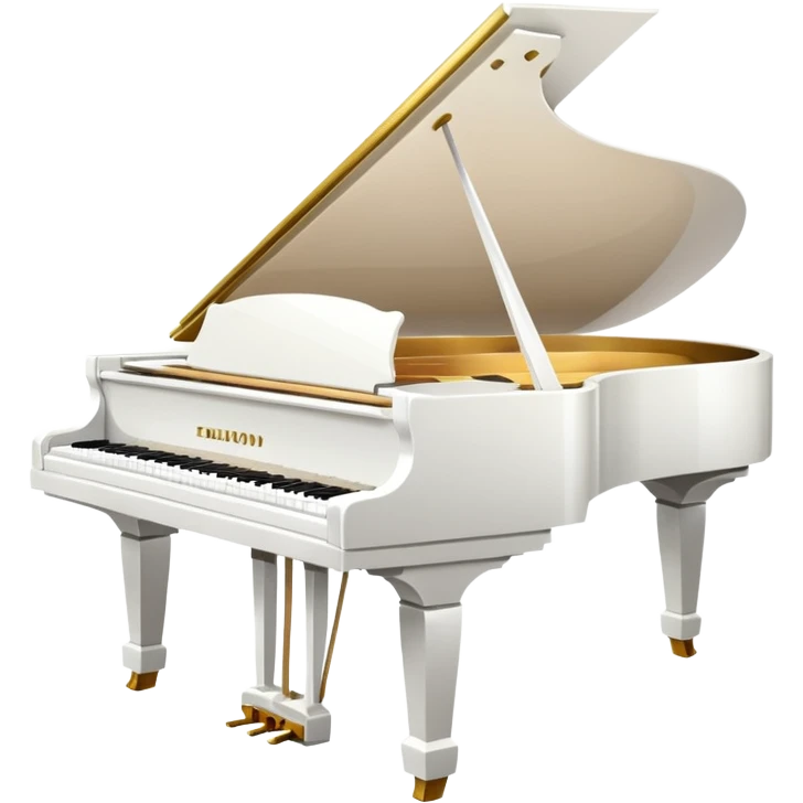 piano with white color  emoji