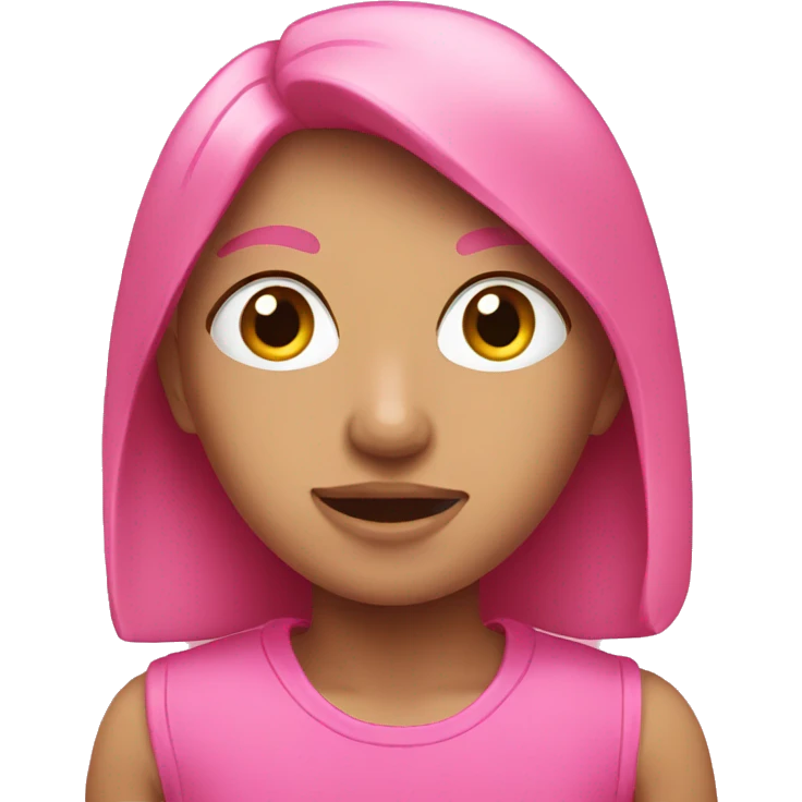 Pink  emoji