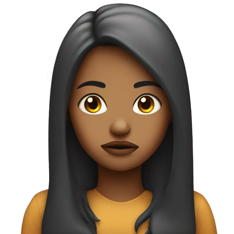 pouting girl emoji