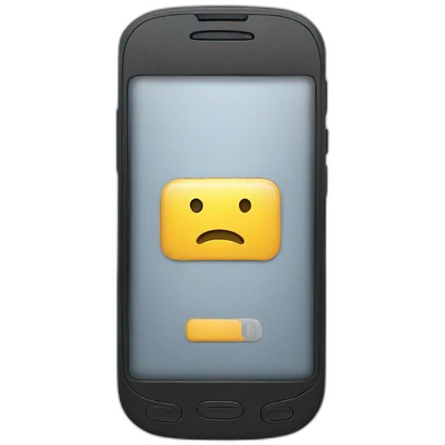 Mobile phone alert emoji