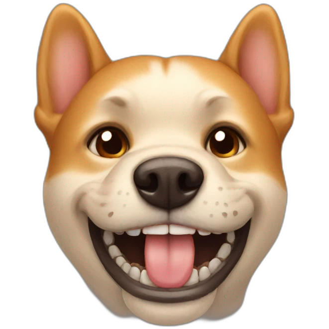 teeth related to dog emoji