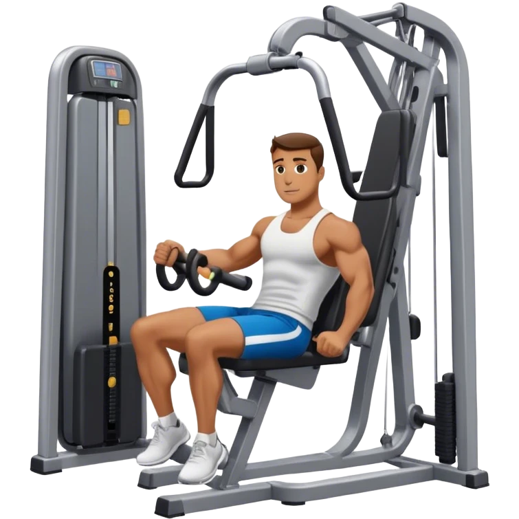 guy abductor-machine gym emoji