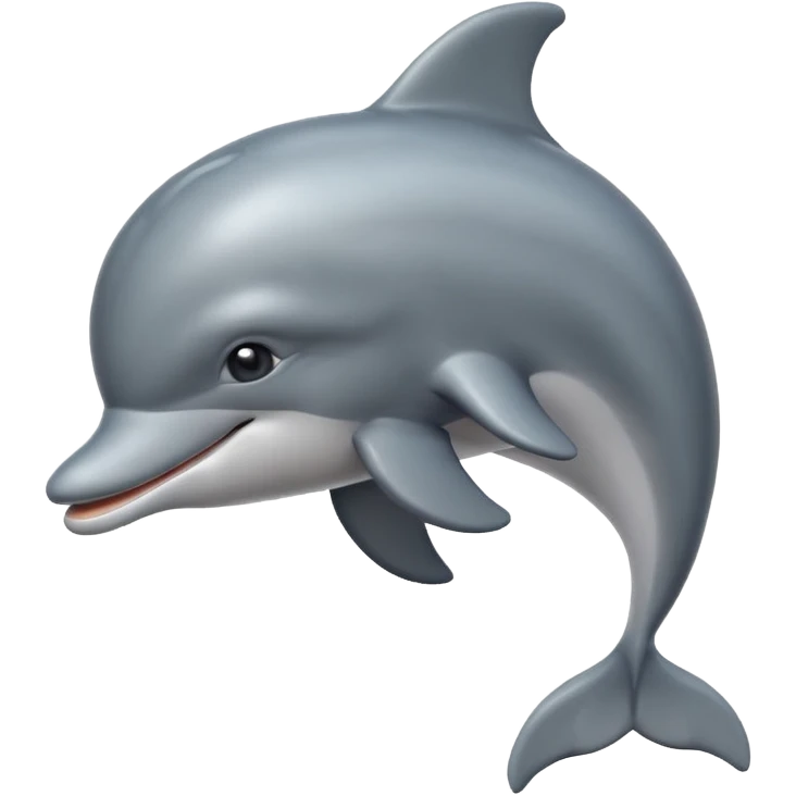 dolphin, apple emoji style emoji