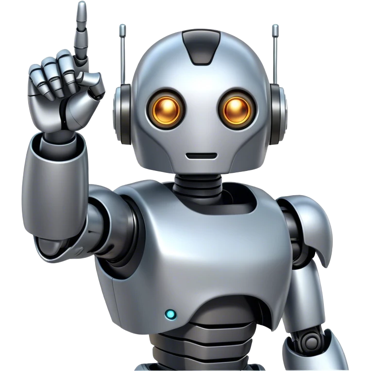 robot points emoji