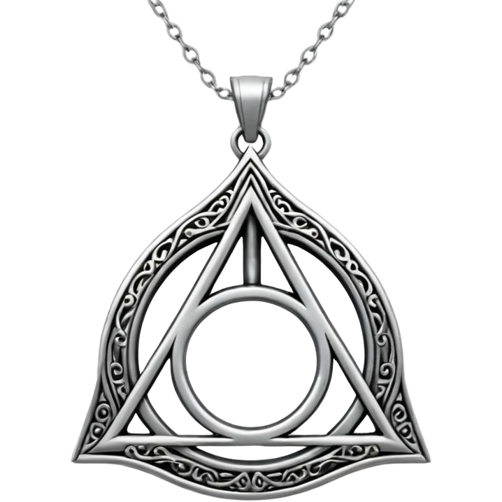 deathly hallows necklace emoji