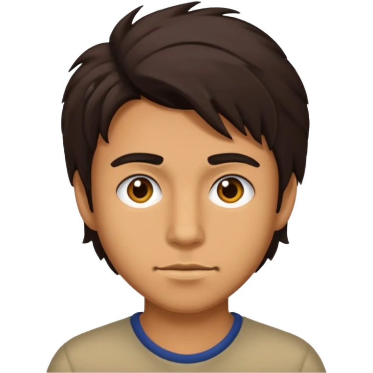 Moreno greñudo emoji