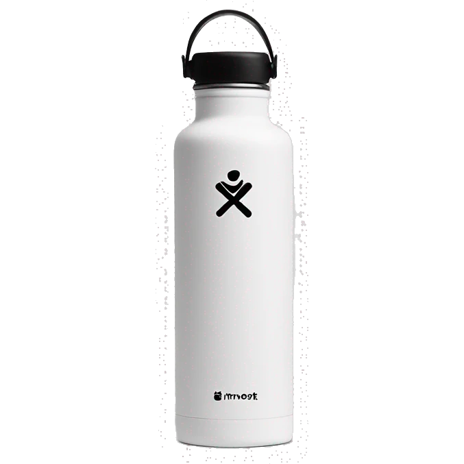 hydro flask water bottle white emoji