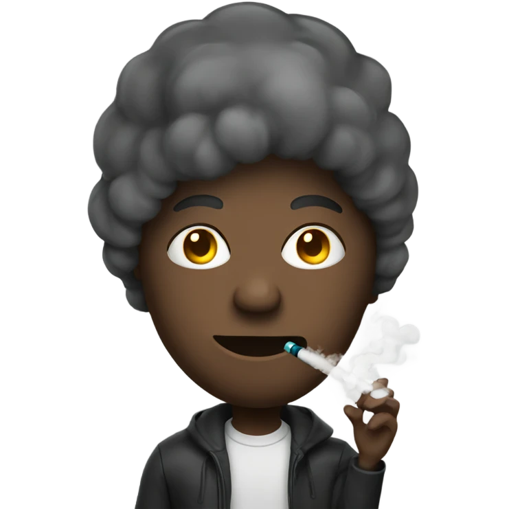 Person with vape emoji