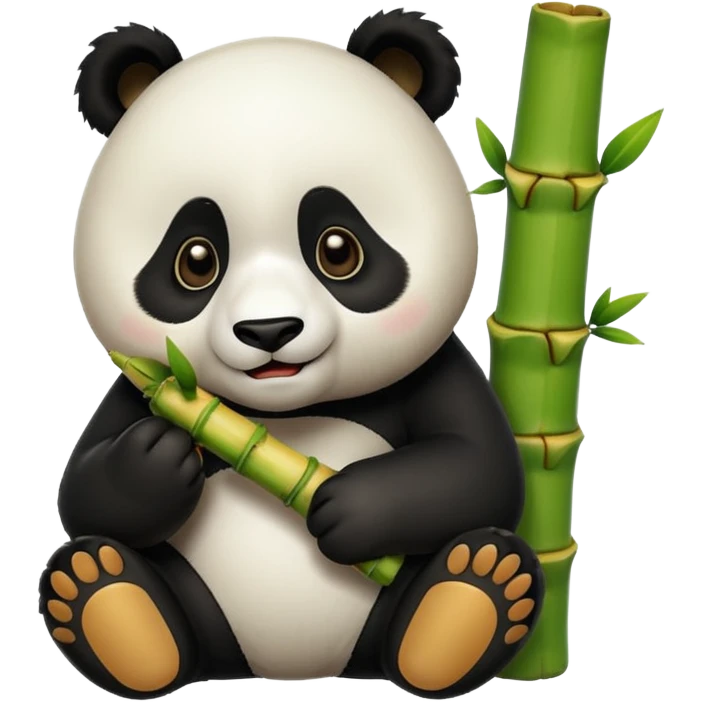 bamboo eating panda emoji