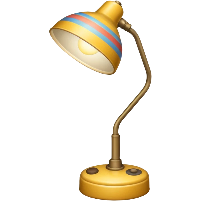 patterned desk lamp emoji