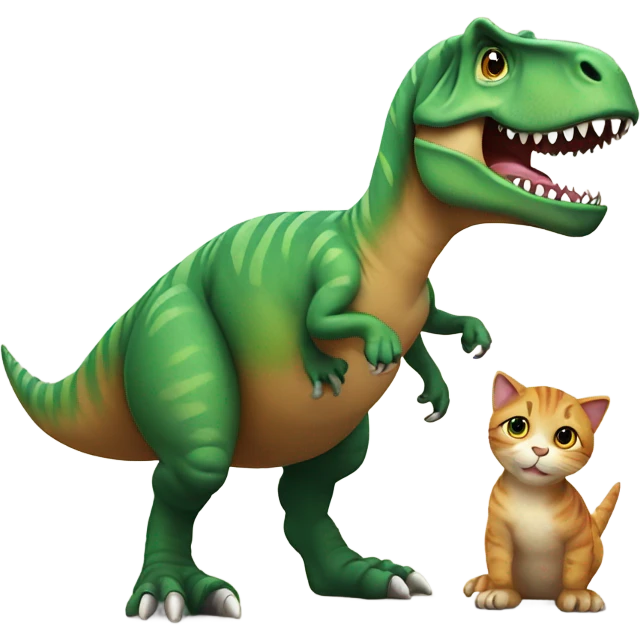 TREX holding a cat emoji